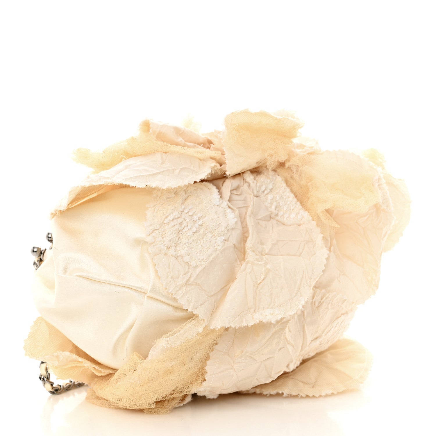 Chanel Satin Mesh Lace Camellia Beige 4 of 12