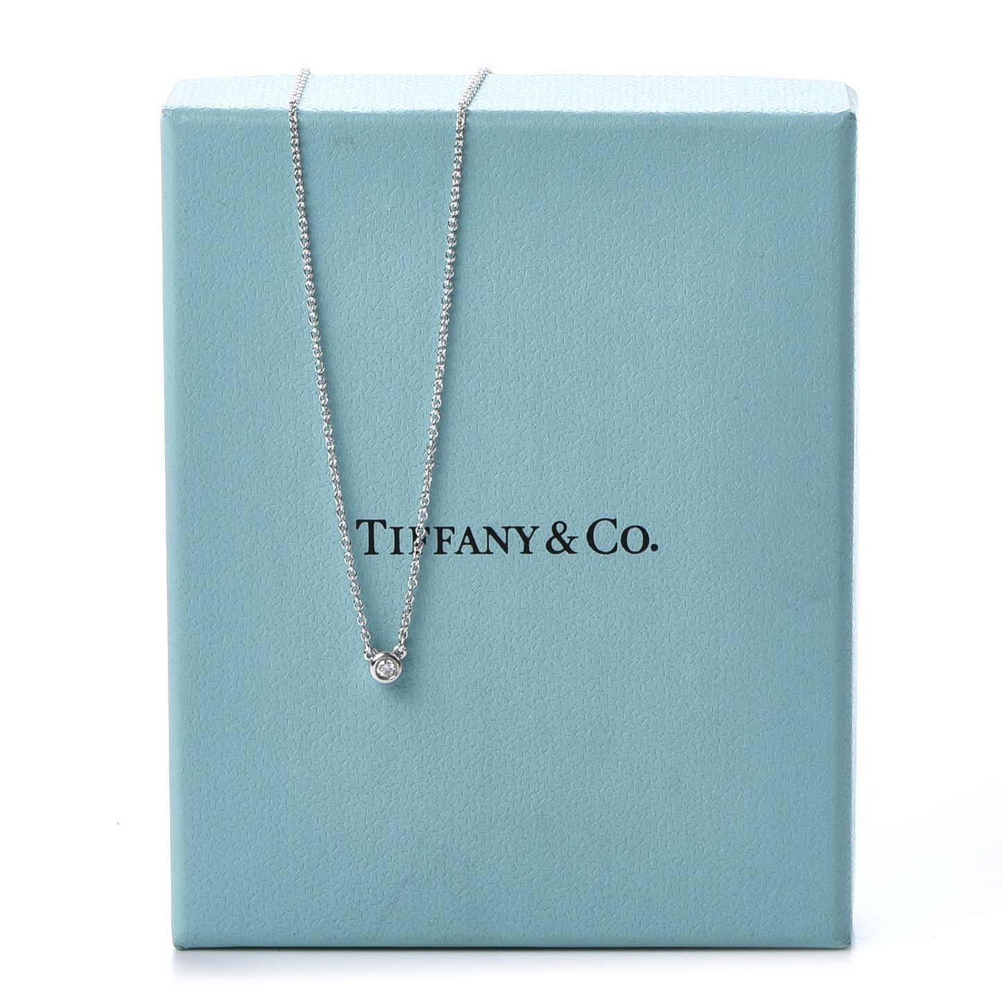 Sterling Silver Diamond .03ct Elsa Peretti Diamonds by the Yard Pendant Necklace