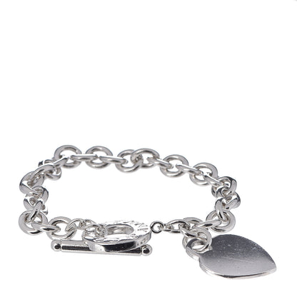 Tiffany Sterling Silver Heart Tag Toggle Bracelet 1 of 4