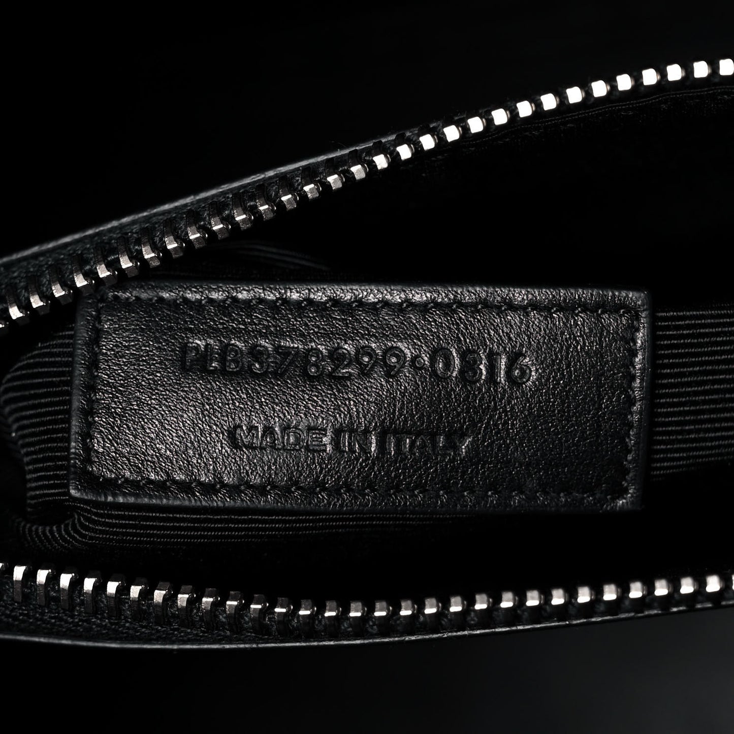 Calfskin Crocodile Embossed Small Sac de Jour Black