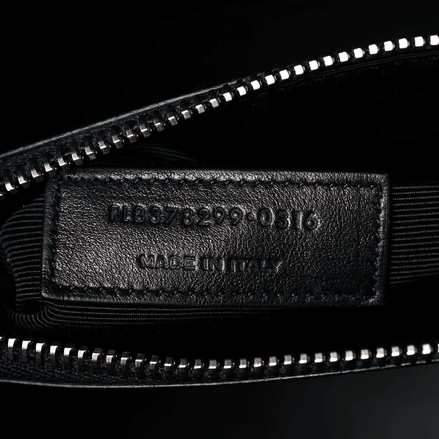 Saint Laurent Calfskin Crocodile Embossed Small Sac de Jour Black 6 of 8