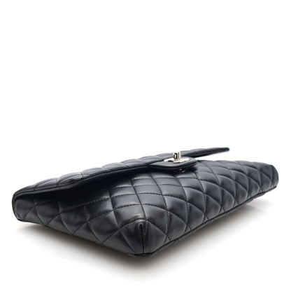 Chanel Lambskin Quilted Flap Clutch Black 4 of 7