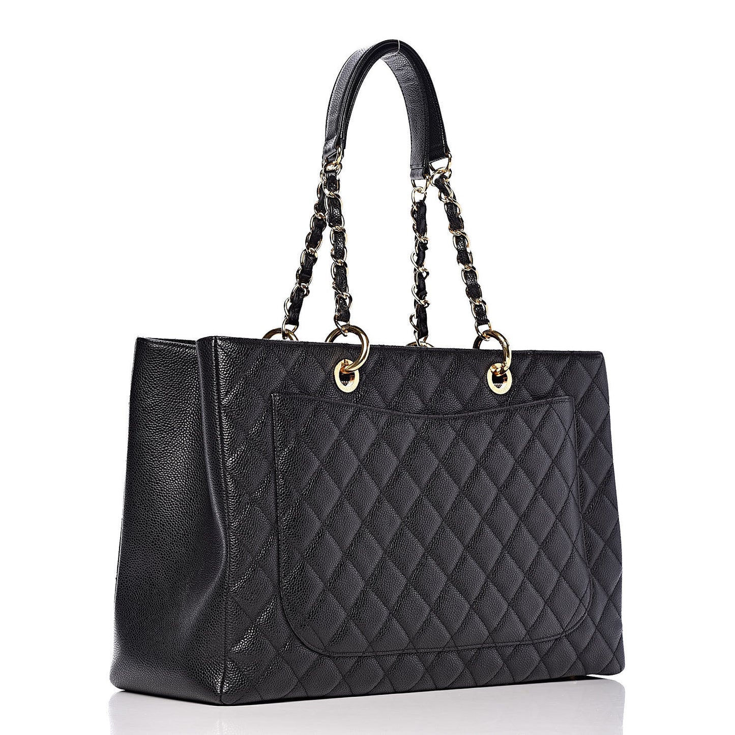 Caviar Quilted XL Grand Shopping Tote GST Black