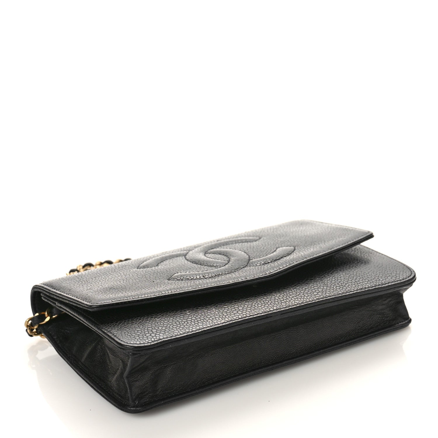 Chanel Caviar Timeless CC Wallet on Chain WOC Black 4 of 13