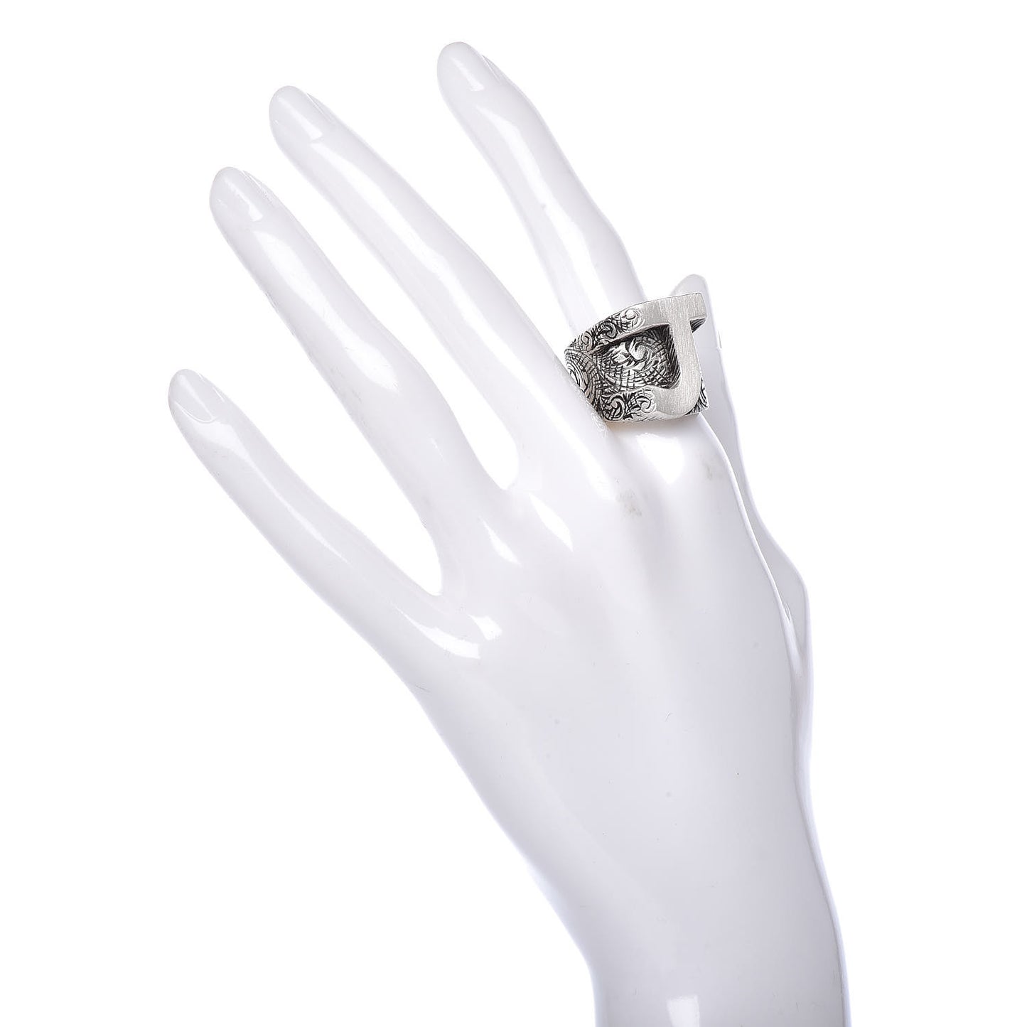 Sterling Silver Letter J Ring 57 8