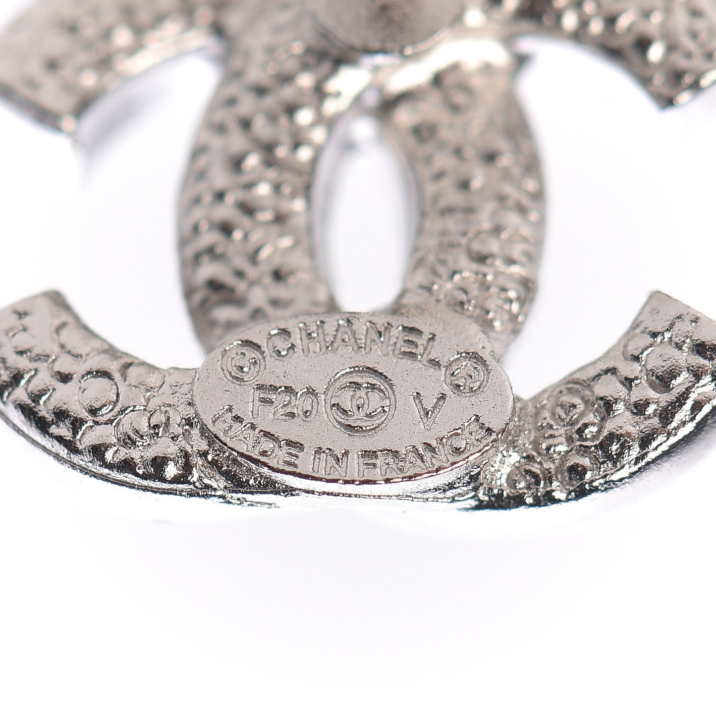 Crystal Mini Timeless CC Earrings Silver