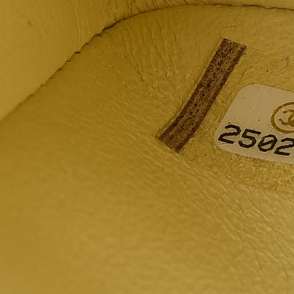 Chanel Caviar Quilted Medium Double Flap Light Yellow 7 of 8