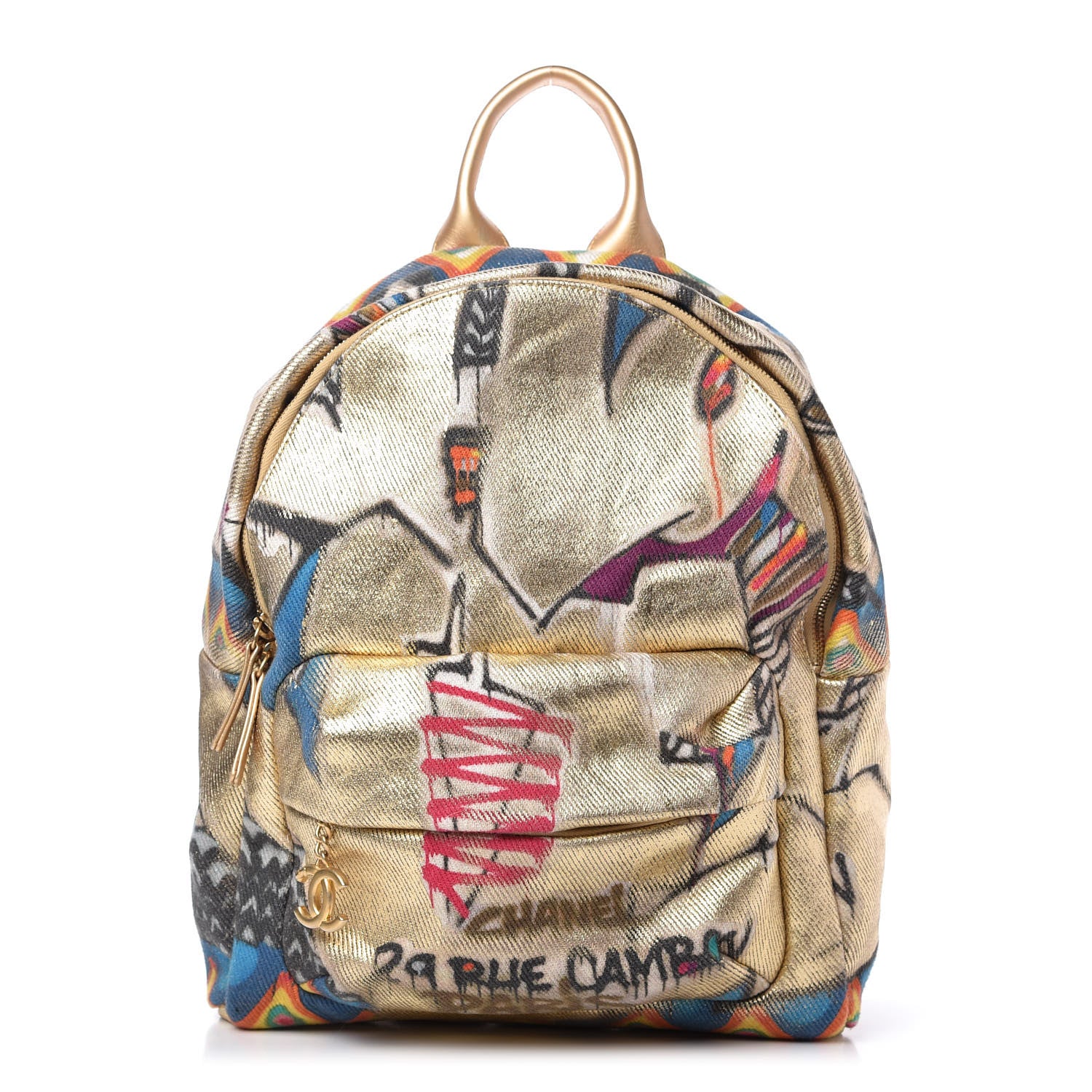 Chanel Graffiti Printed Canvas Street Spirit Backpack Multicolor 1 of 8