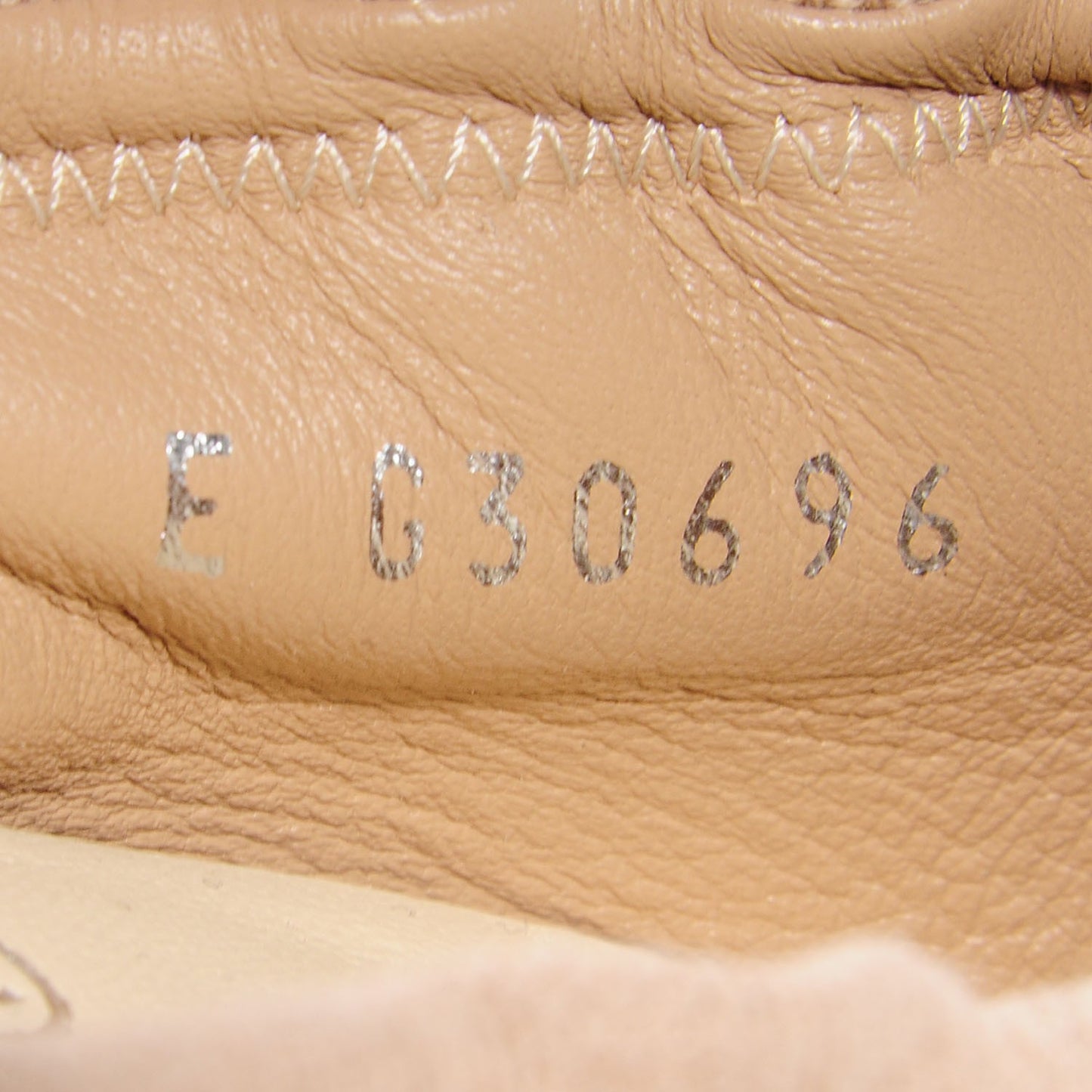 Toile Snakeskin Cap Toe CC Ballerina Flats 37 Dark Beige