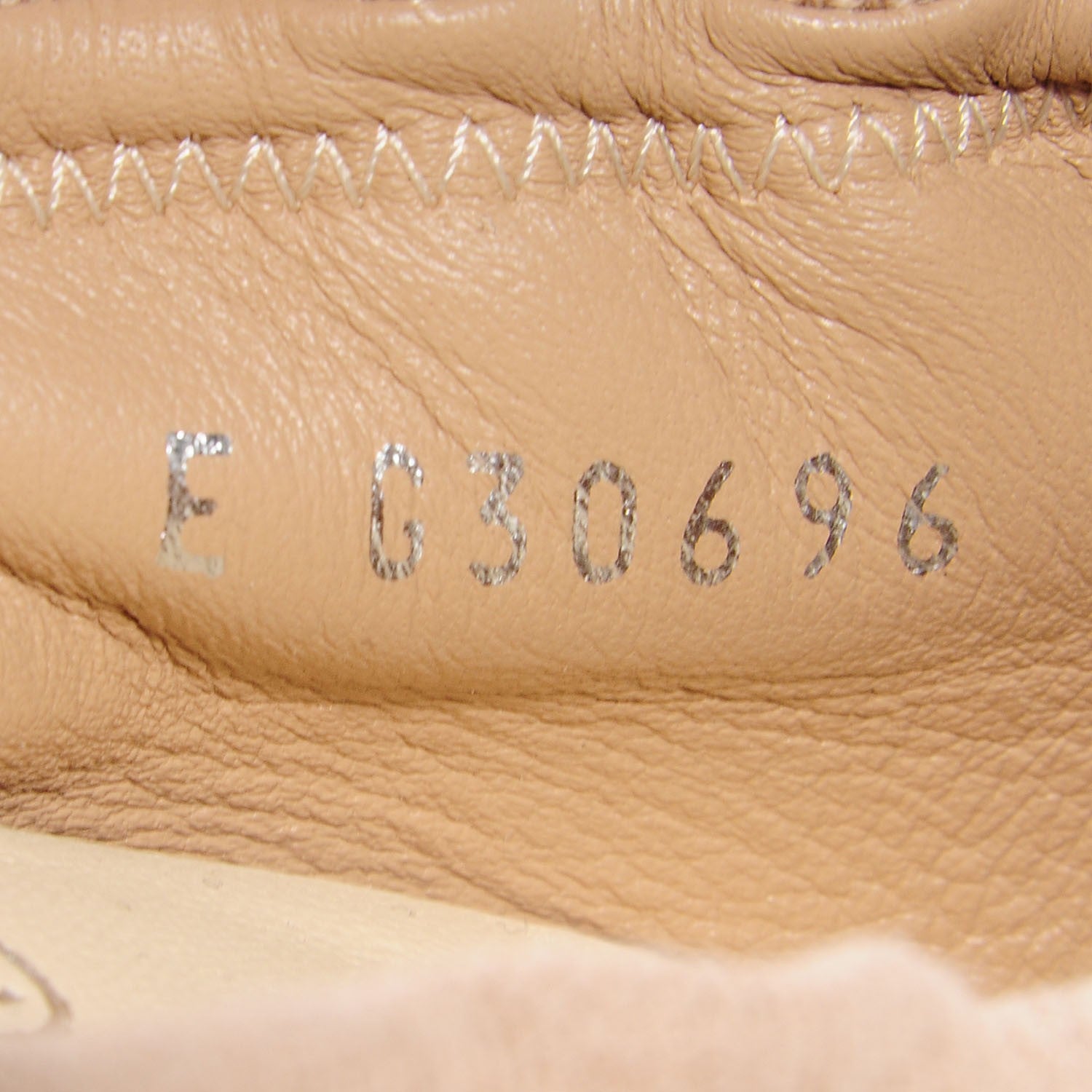 Chanel Toile Snakeskin Cap Toe CC Ballerina Flats 37 Dark Beige 8 of 8