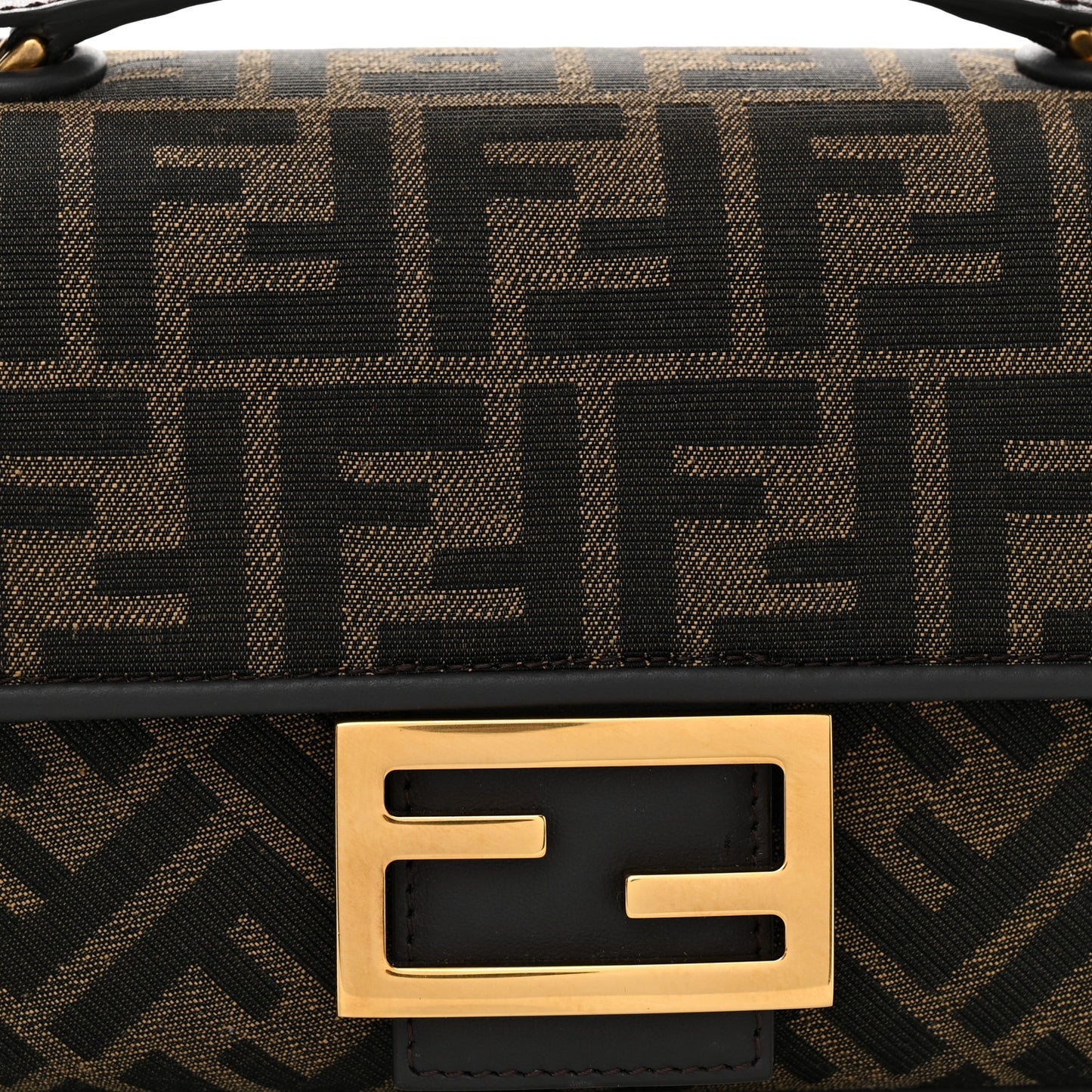 Fabric Jacquard FF 1974 Midi Chain Baguette Tobacco Moro