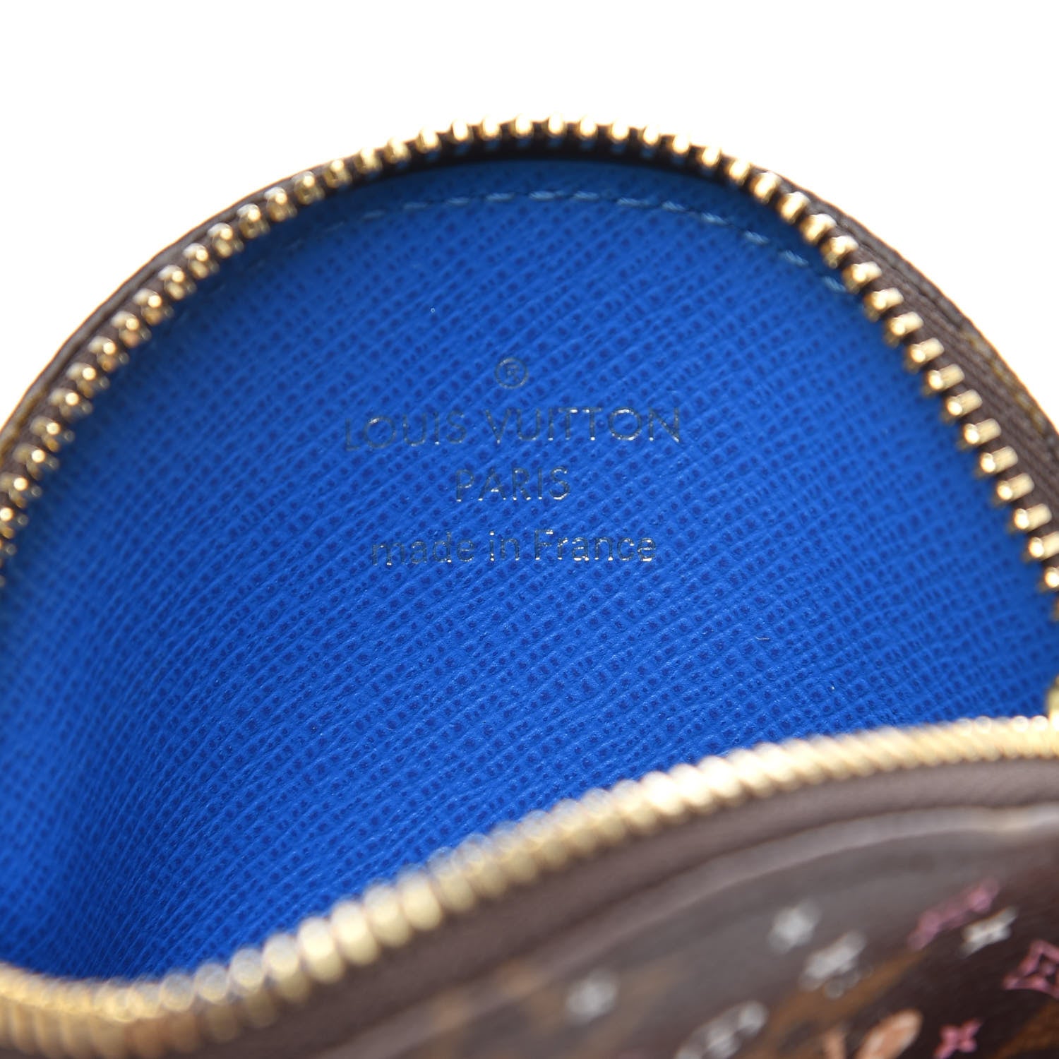 Louis Vuitton Monogram 2019 Christmas Animation Round Coin Purse Blue 6 of 7