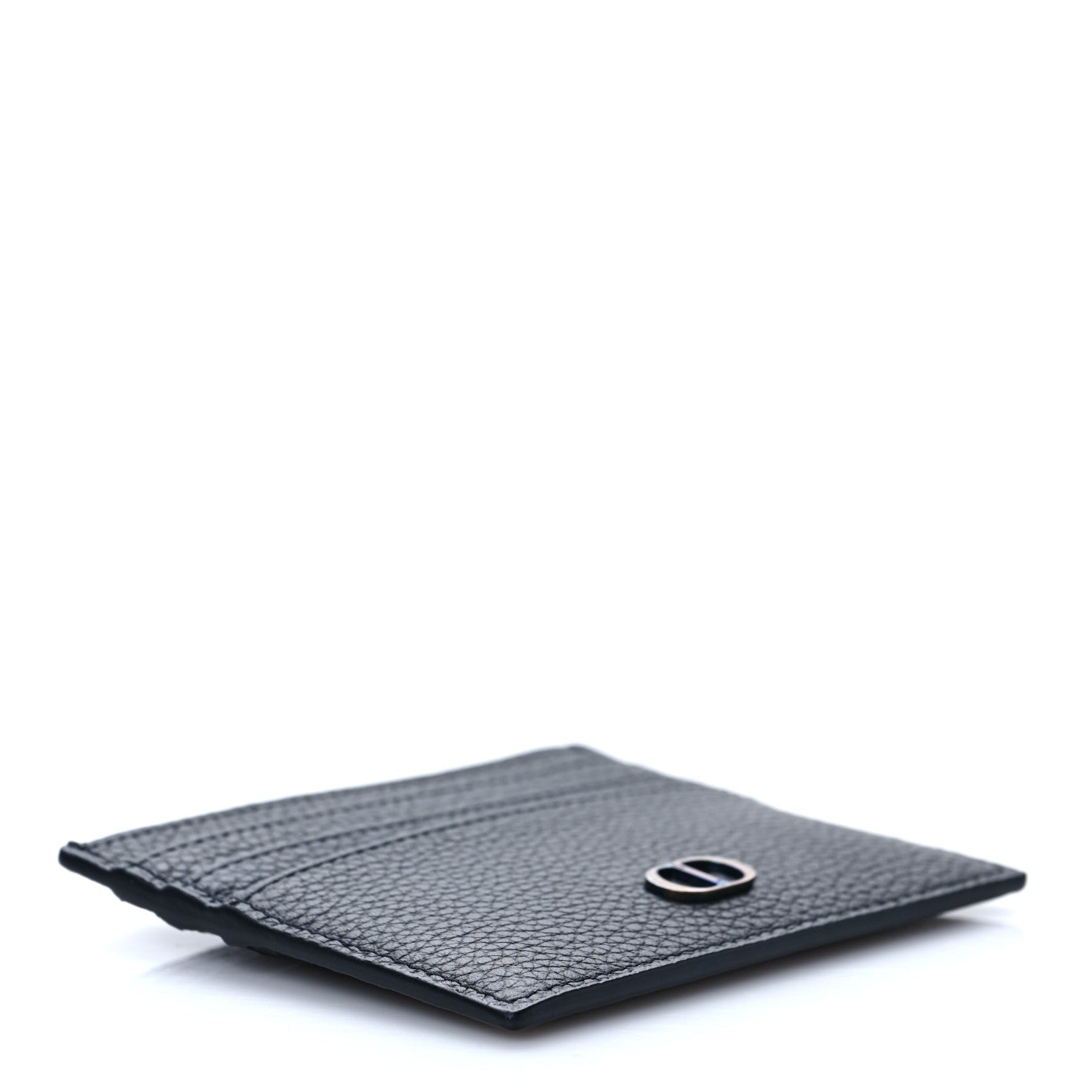 Christian Dior Grained Calfskin Card Holder Black 4 of 7