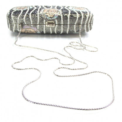 Judith Leiber Swarovski Crystal Pearl Roses Minaudiere 5 of 8