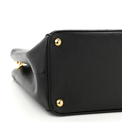 Prada Saffiano Medium Galleria Double Zip Tote Black 9 of 13