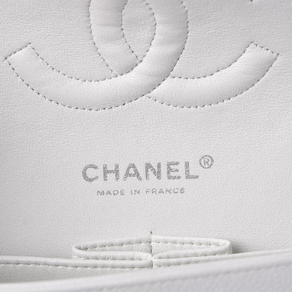 Chanel Caviar Quilted Medium Double Flap White 6 of 7