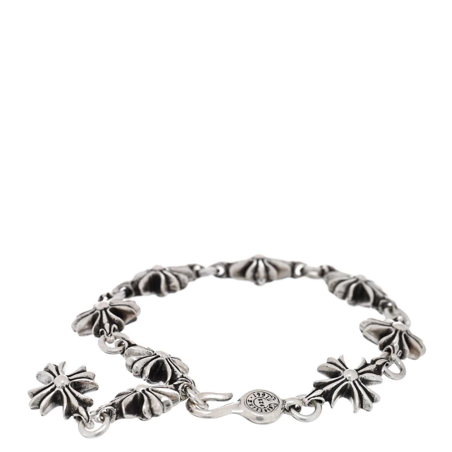 Chrome Hearts Sterling Silver Maltese Cross Bracelet 2 of 3