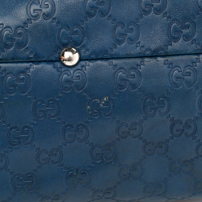 Gucci Guccissima Medium Icon Bit Tote Blue 23 of 23