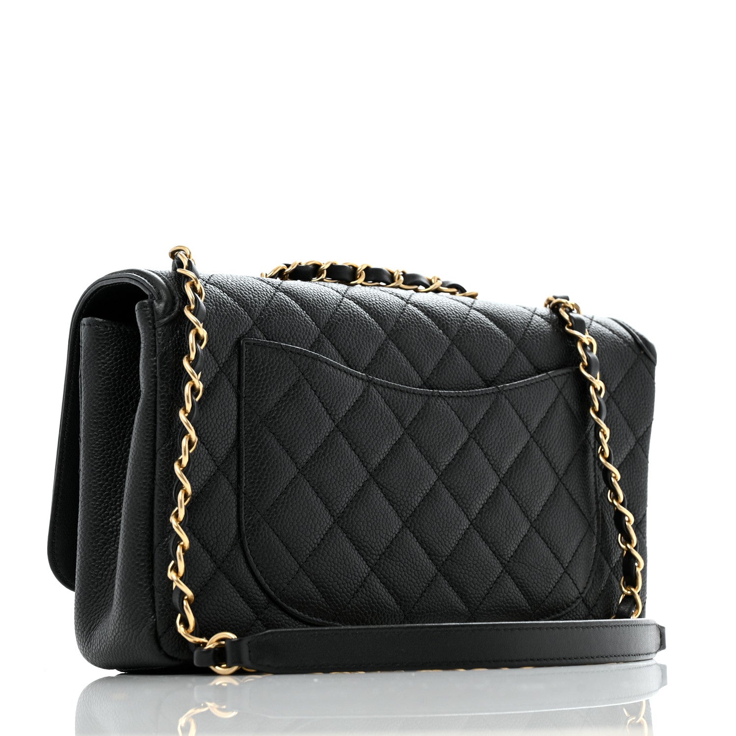 Chanel Caviar Quilted Medium CC Filigree Flap Black 3 of 12