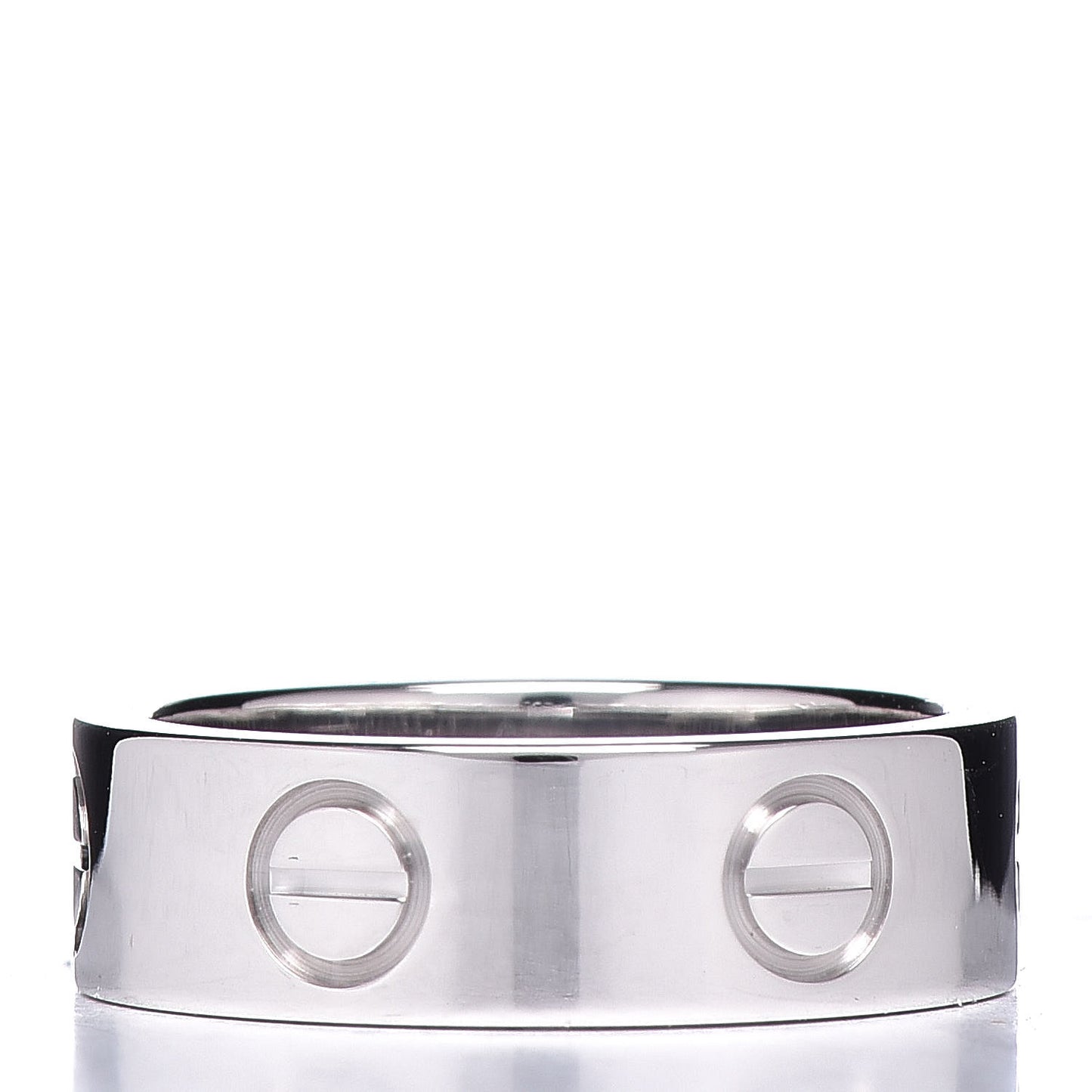 18K White Gold 5.5mm LOVE Ring 49 4.75