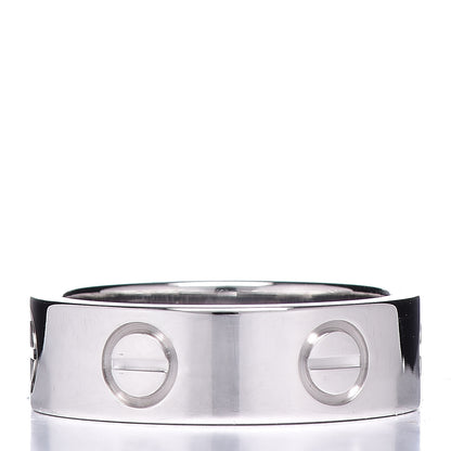 Cartier 18K White Gold 5.5mm LOVE Ring 49 4.75 3 of 5