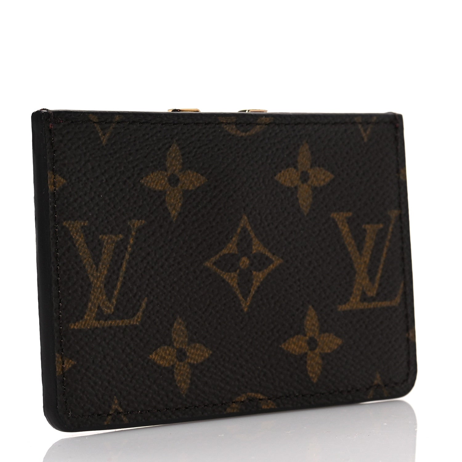 Louis Vuitton Calfskin Monogram Kimono Tote Card Holder Cherry 3 of 7