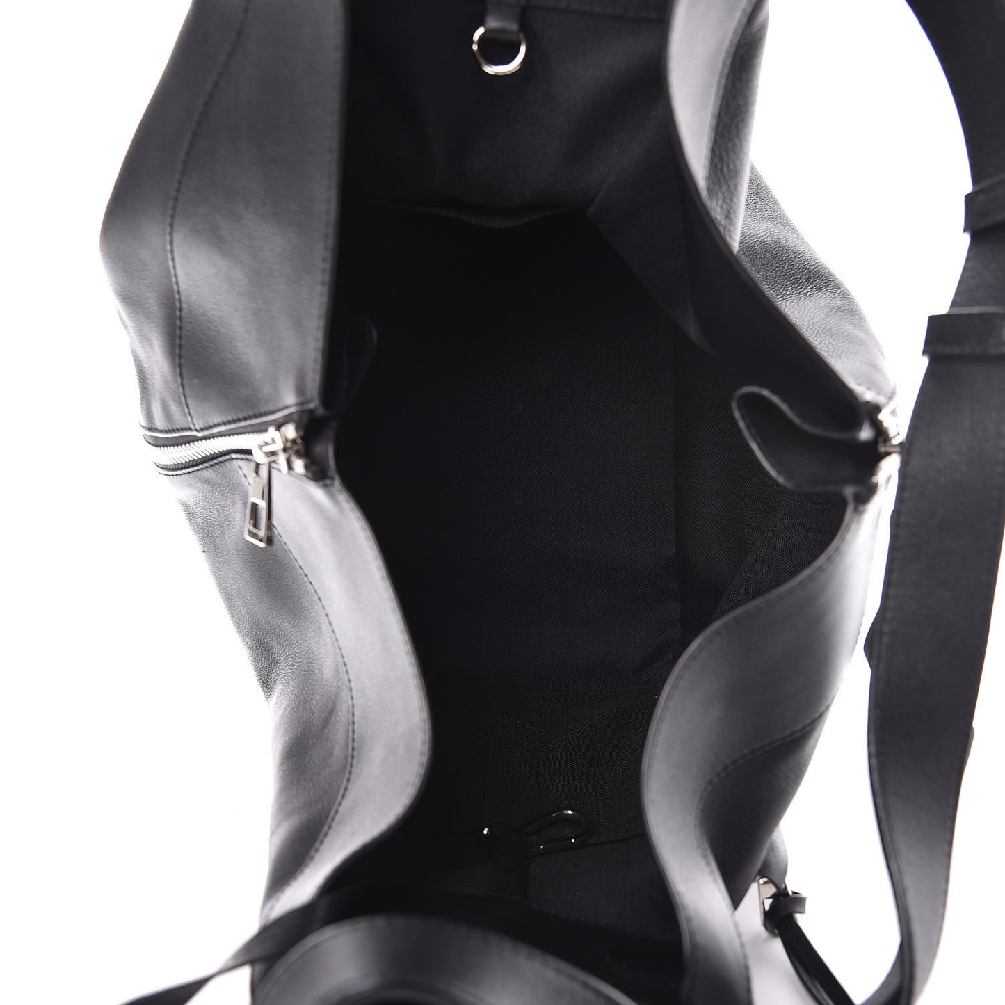 Calfskin Medium Hammock Shoulder Bag Black