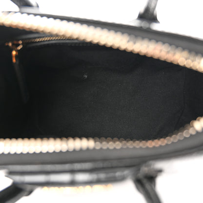 Givenchy Calfskin Crocodile Embossed Mini Antigona Black 5 of 11