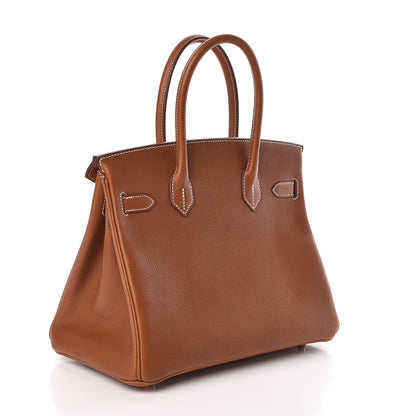 Hermes Natural Barenia Faubourg Birkin 30 Fauve 3 of 34