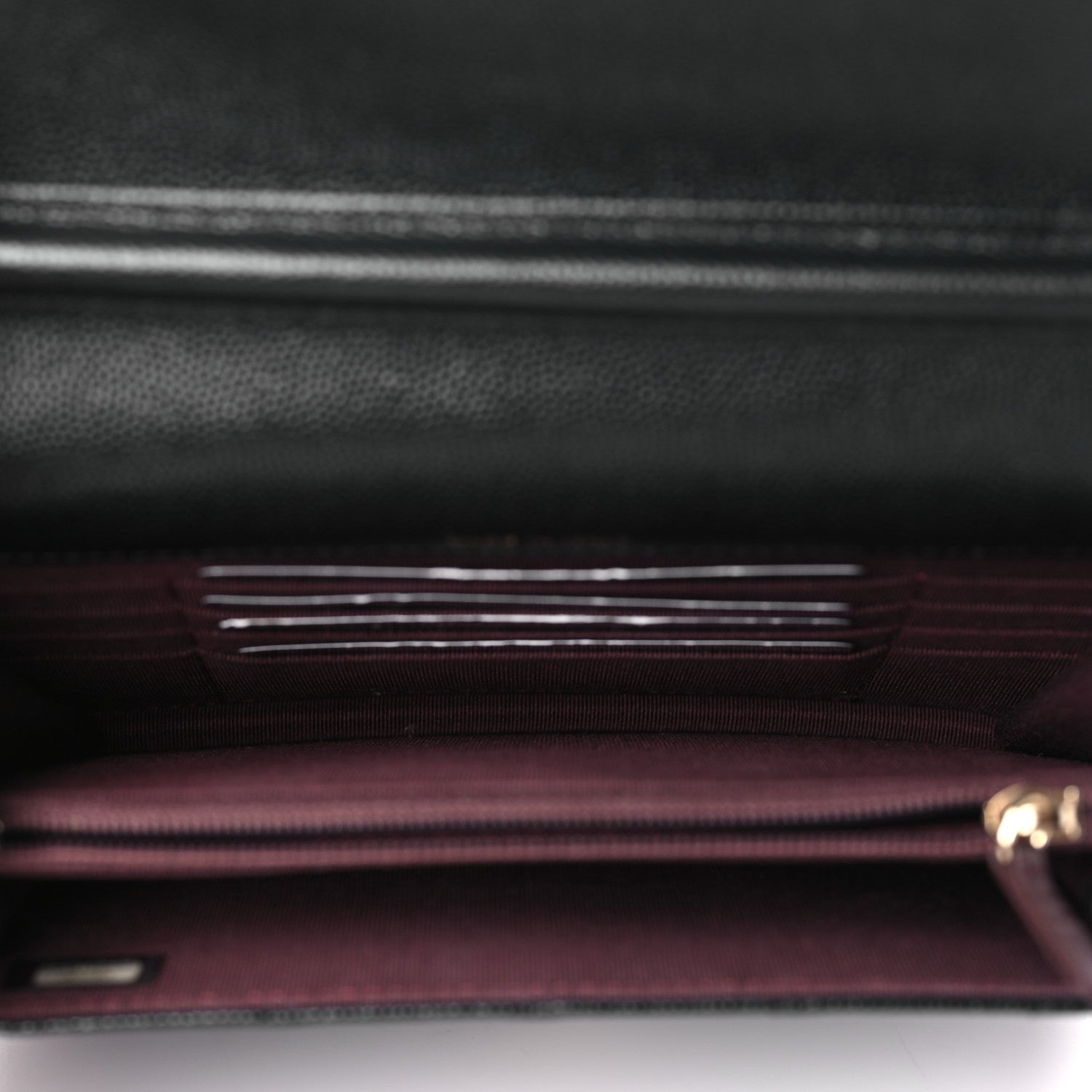 Chanel Caviar Quilted Square Wallet On Chain WOC Black 5 of 10