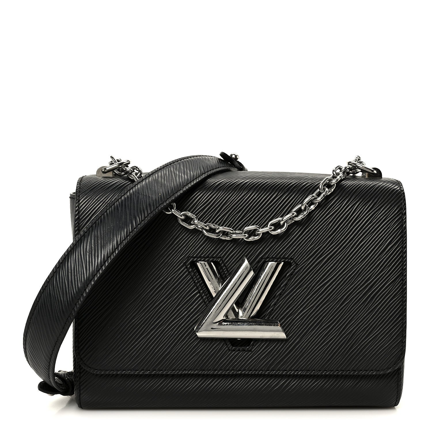 Louis Vuitton Epi Twist Shoulder Bag MM Black 1 of 9