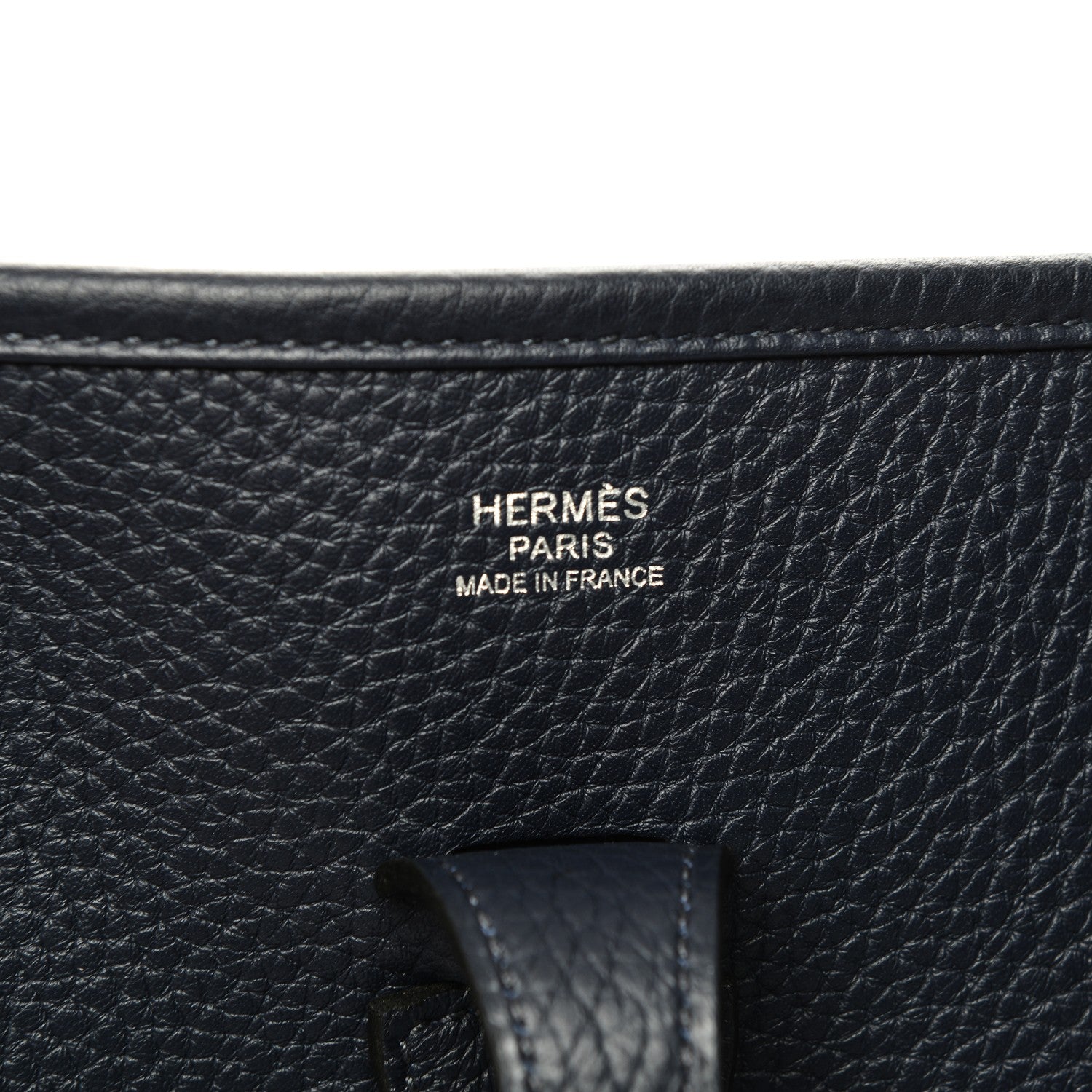 Hermes Taurillon Clemence Evelyne III PM Bleu Nuit 6 of 8