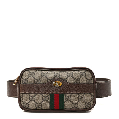Gucci GG Supreme Monogram Ophidia Belted iPhone Case 85 34 Dark Brown 1 of 9