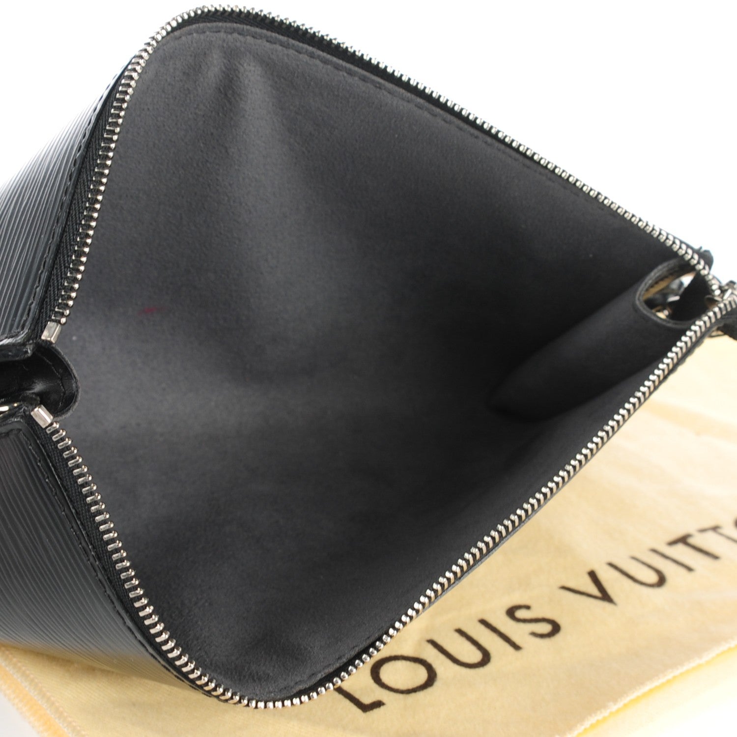 Louis Vuitton Epi Pochette Accessories 24 Black 5 of 7