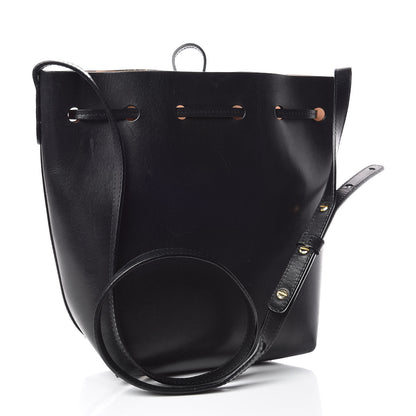 Mansur Gavriel Calfskin Mini Bucket Bag Black Ballerina 3 of 13