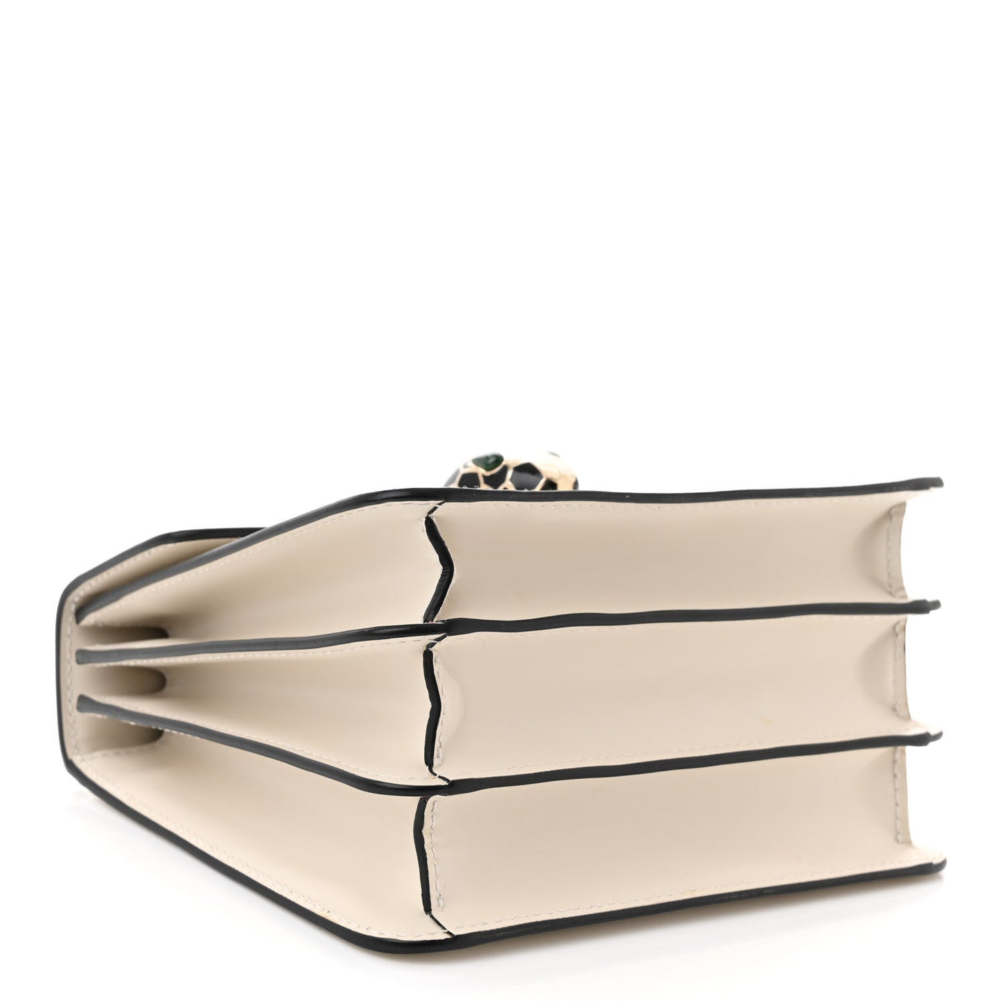Calfskin Serpenti Forever Top Handle White