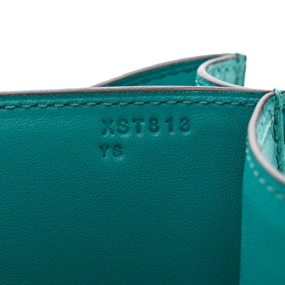 Hermes Matte Alligator Constance 24 Bleu Paon 7 of 11