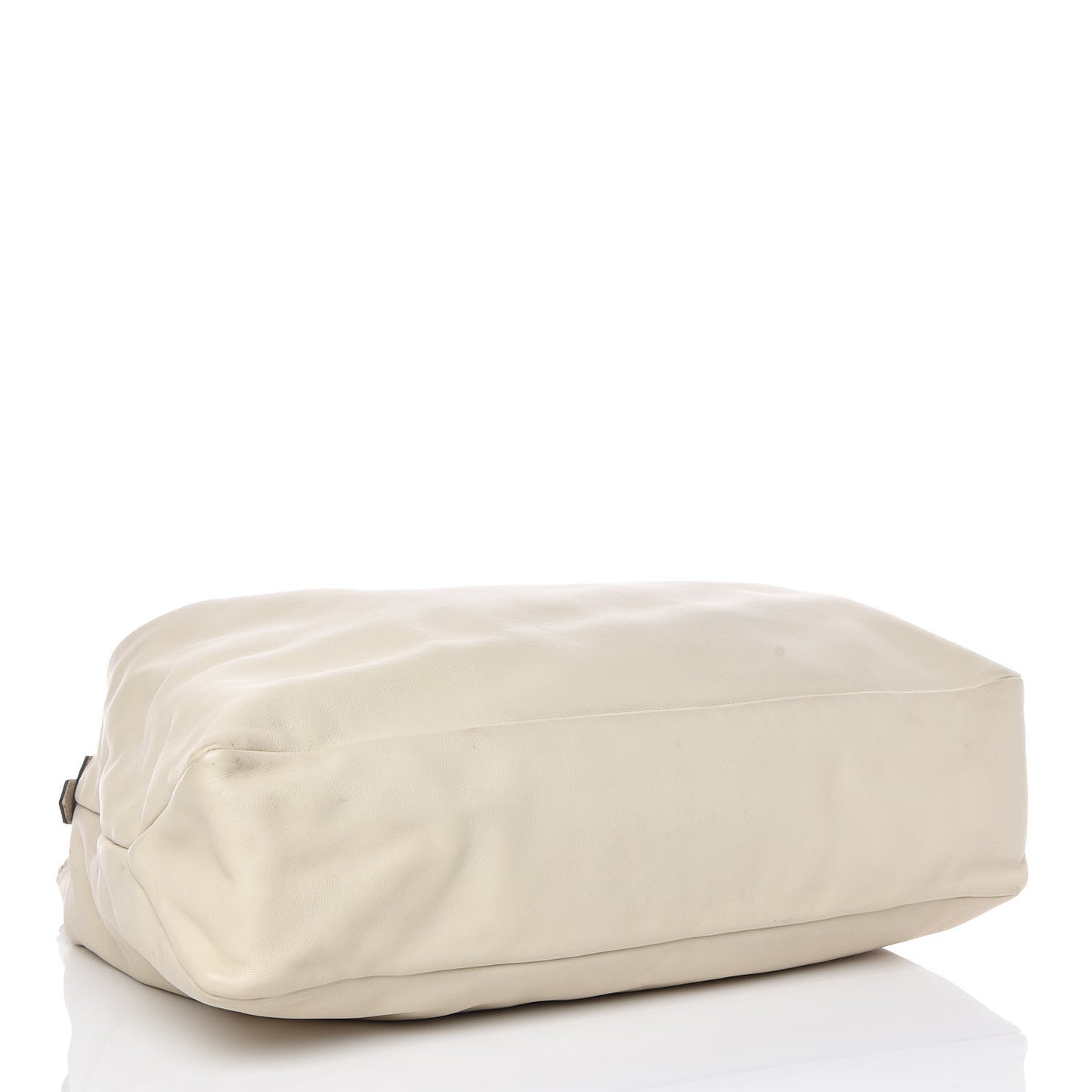 Calfskin Large Horsebit Chain Hobo Ivory