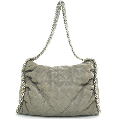 Chanel Washed Lambskin Chain Around Hobo Taupe 4 of 10