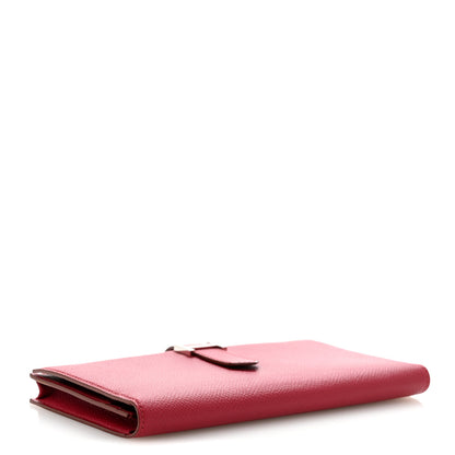 Hermes Epsom Bearn Gusset Wallet Rouge Garance 4 of 10