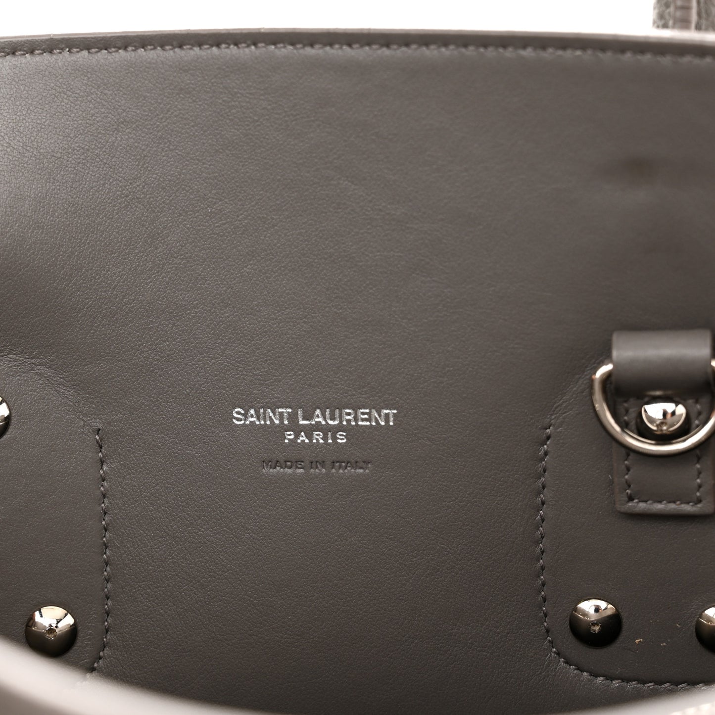 Grained Calfskin Small Sac De Jour Fog