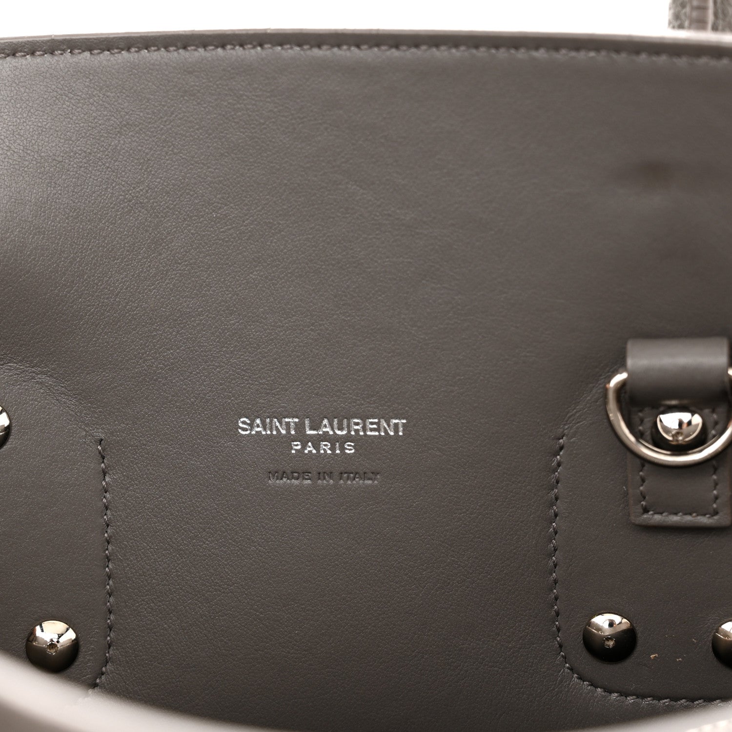 Saint Laurent Grained Calfskin Small Sac De Jour Fog 6 of 13