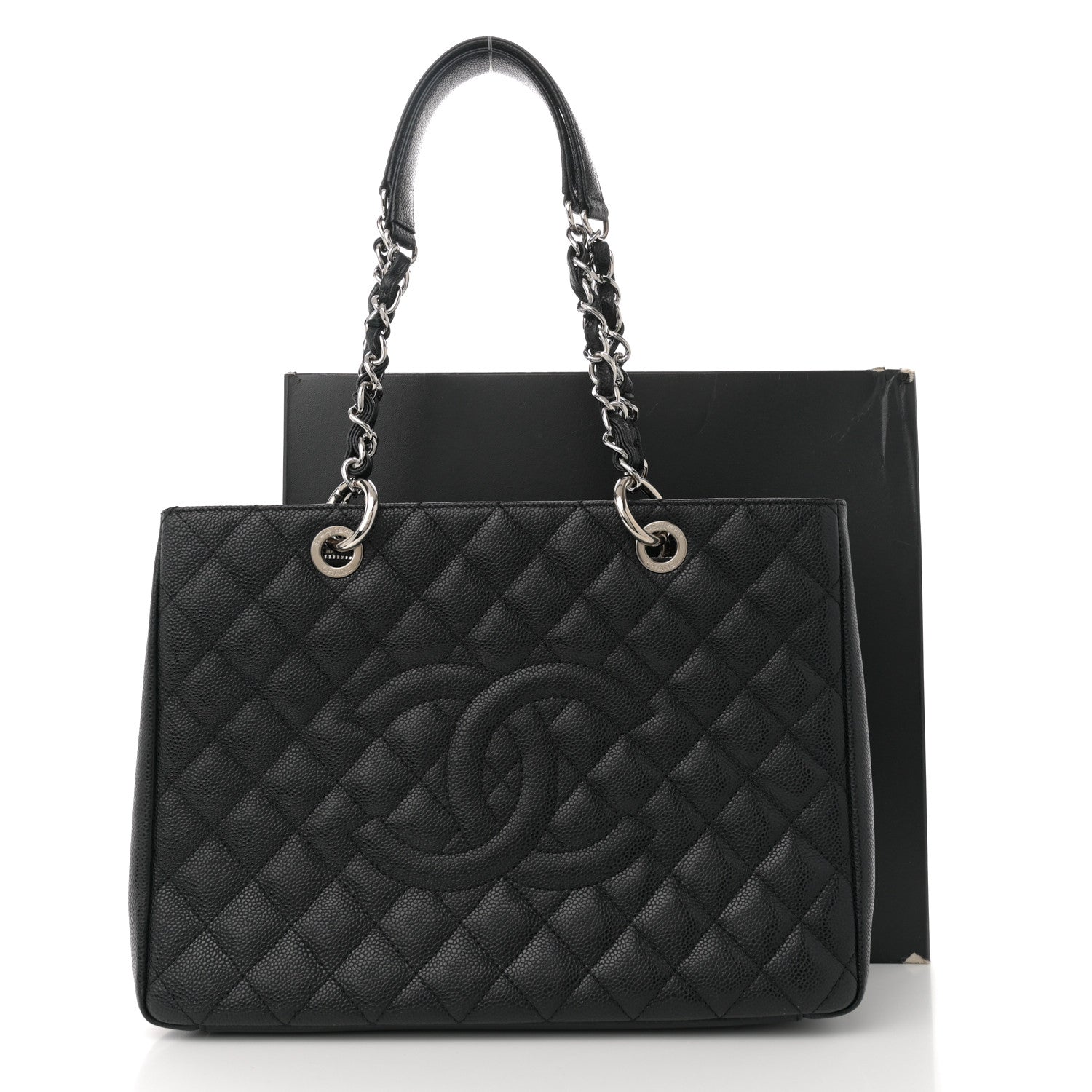 Chanel Caviar Quilted Grand Shopping Tote GST Black 11 of 11