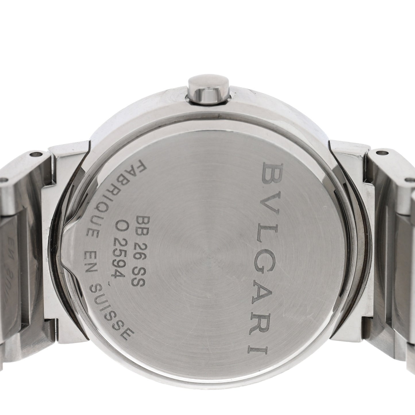 Stainless Steel Pink Mother of Pearl 26mm Quartz Watch