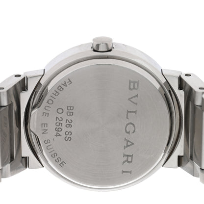 Bulgari Stainless Steel Pink Mother of Pearl 26mm Quartz Watch 4 of 4