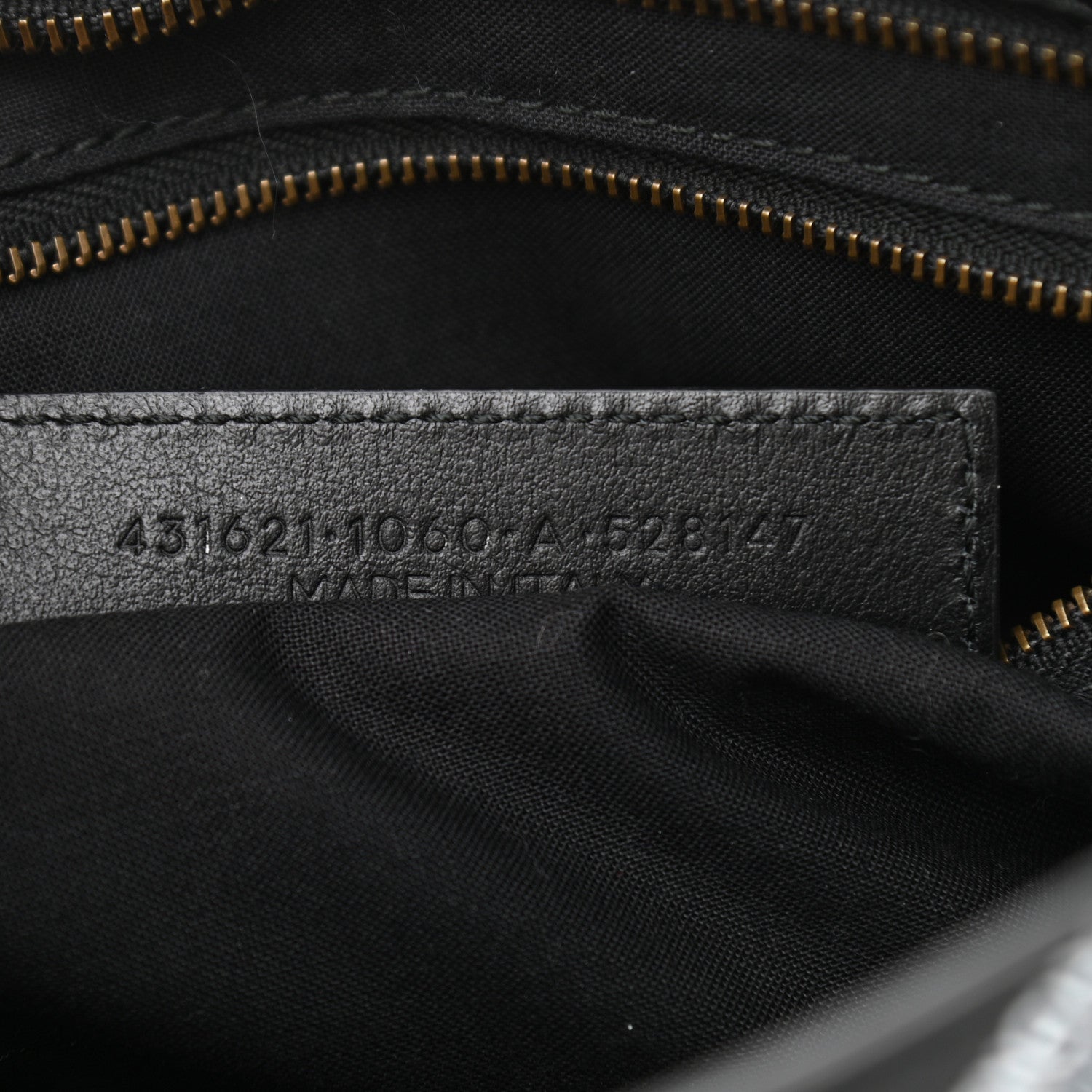 Balenciaga Veau Allover Logo Classic Hardware S City Black White 7 of 11