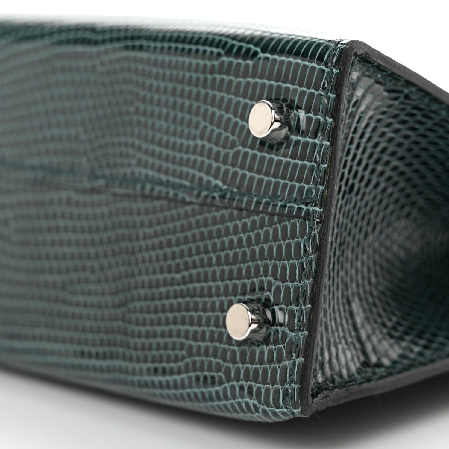 Hermes Shiny Lizard Mini Kelly Sellier 20 Vert Cypress 10 of 11