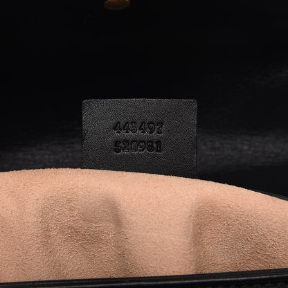 Gucci Calfskin Matelasse Small GG Marmont Shoulder Bag Black 7 of 9