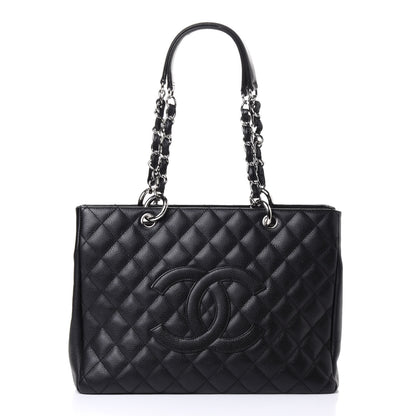 Chanel Caviar Quilted Grand Shopping Tote GST Black 1 of 5