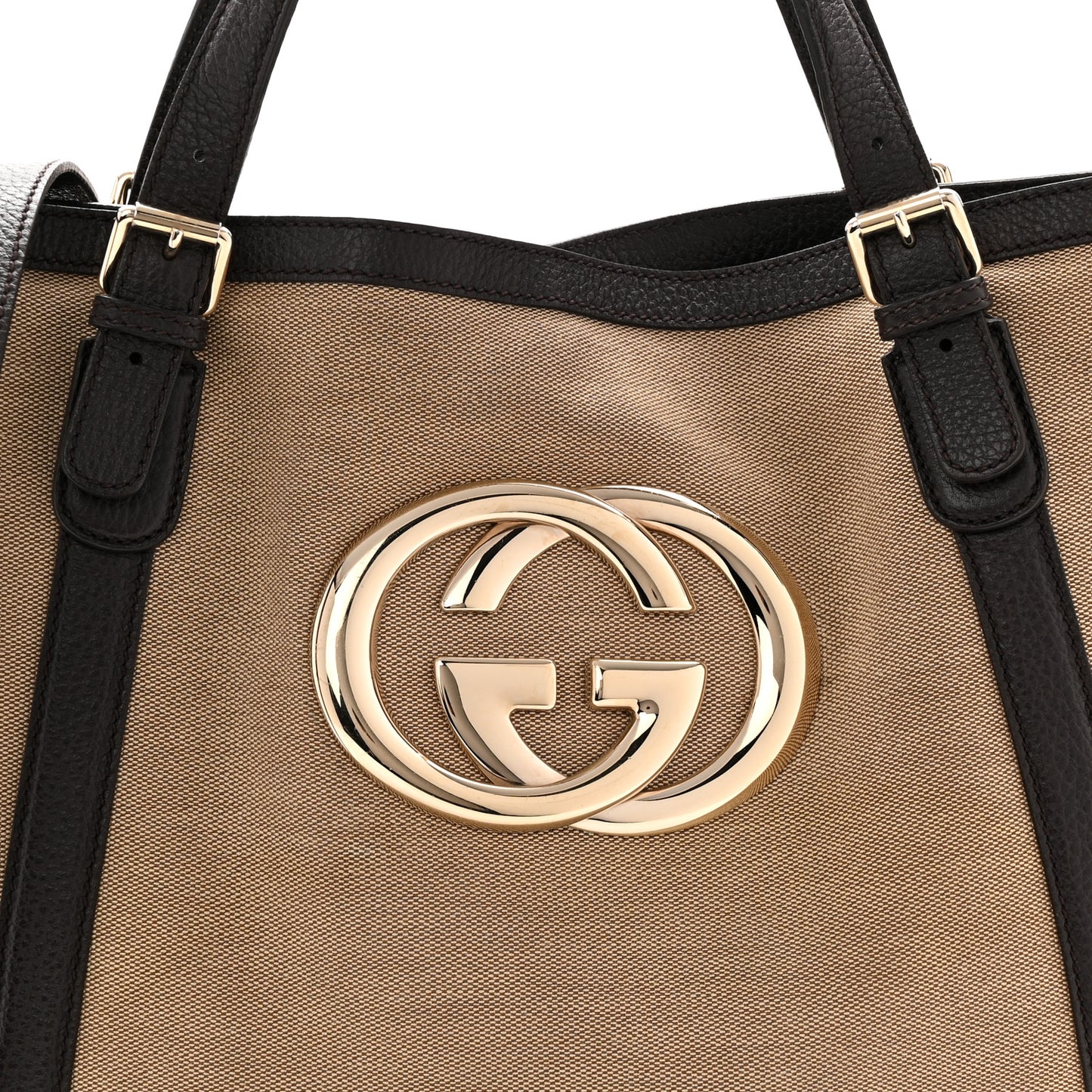 Canvas Britt Tote Dark Brown